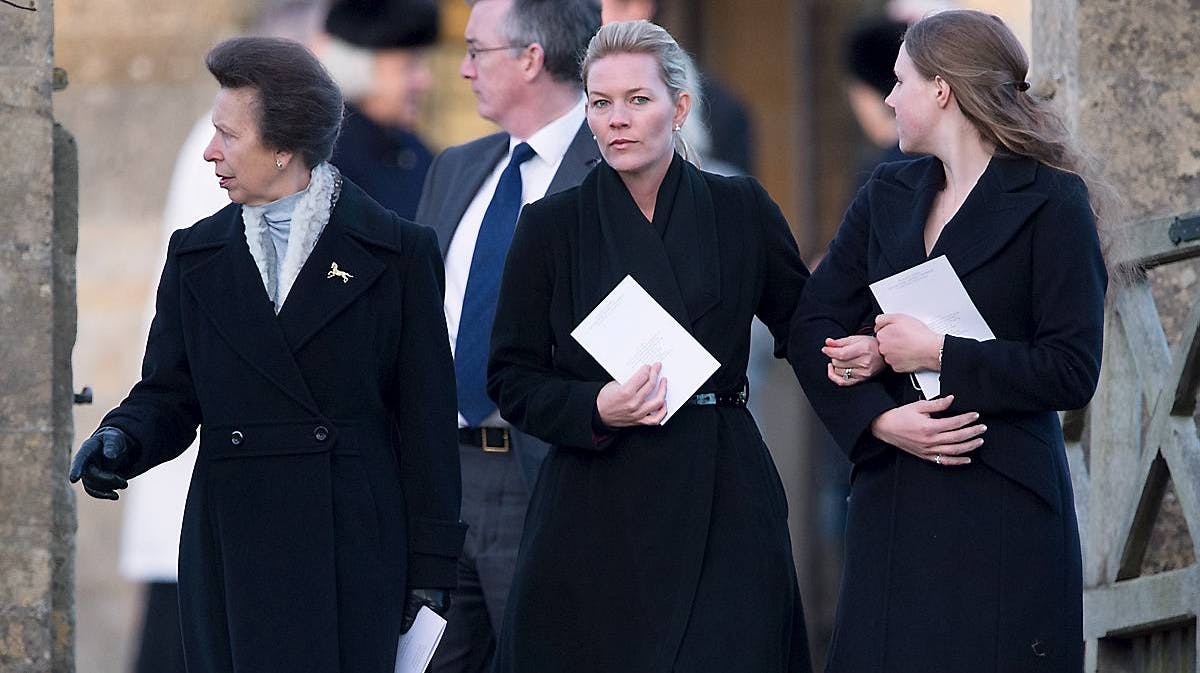 Prinsesse Anne, Autumn Phillips og Stephanie Phillips.