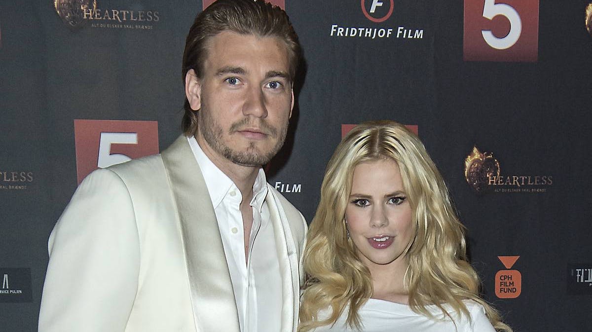 Nicklas Bendtner og Julie Zangenberg.