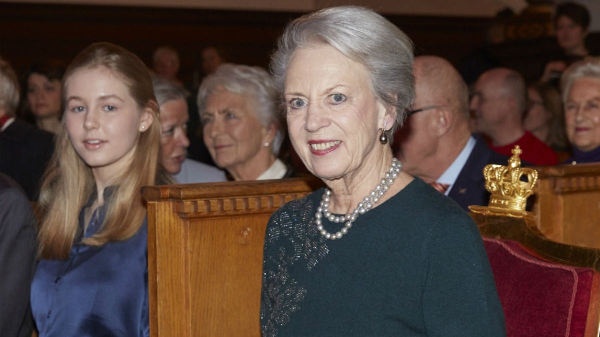 Komtesse Ingrid og prinsesse Benedikte. 