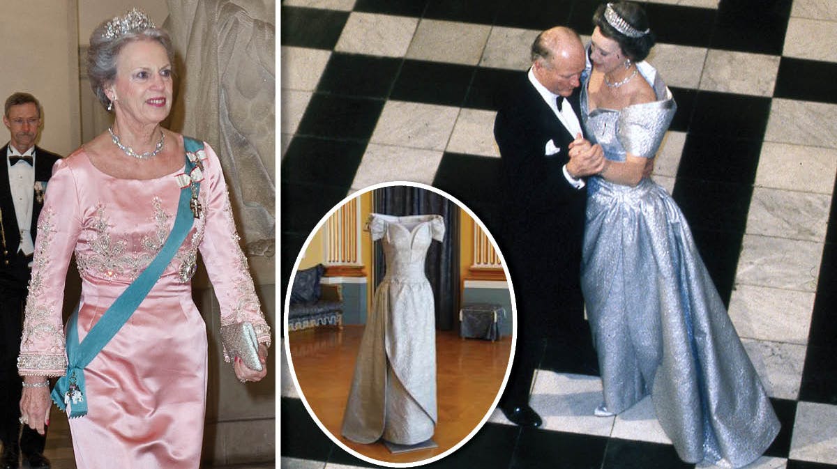 Prinsesse Benedikte i kreationer fra Jørgen Bender. 