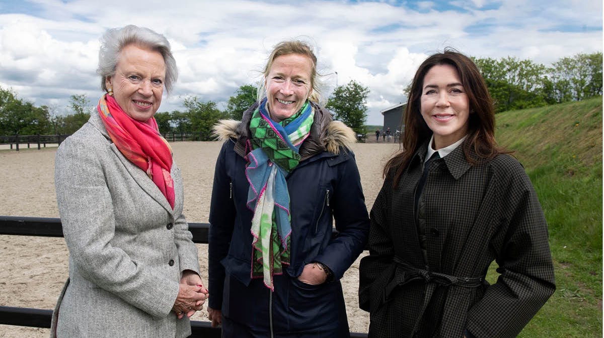 Prinsesse Benedikte, prinsesse Nathalie og kronprinsesse Mary. 