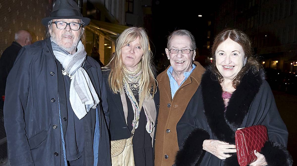 Povl Dissing, Pia Jacobæus, Benny Andersen og Elizabeth Ehmer.