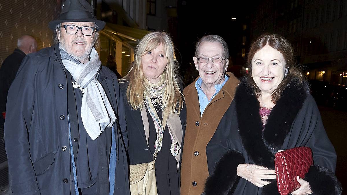 Povl Dissing, Pia Jacobæus, Benny Andersen og Elizabeth Ehmer.