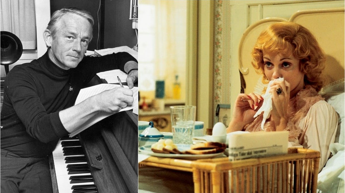 Bent Fabricius-Bjerre i 1970. Indsat: Malene Schwartz som Maude i tv-serien "Matador".