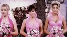 Jennie Garth, Shannen Doherty og Tori Spelling som Kelly, Brenda og Donna i "Beverly Hills 90210". 