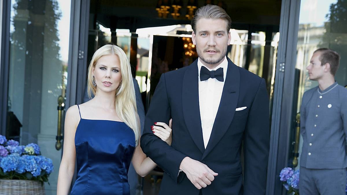 Julie Zangenberg og Nicklas Bendtner.