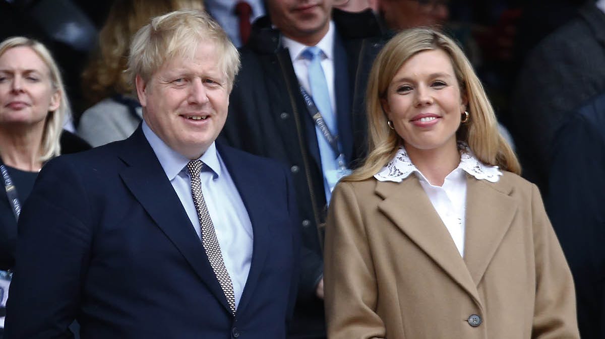 Boris Johnson og hustruen Carrie. 