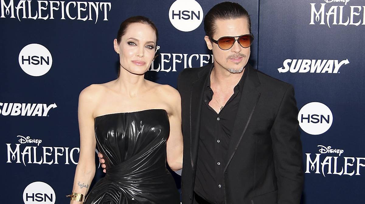 Angelina Jolie og Brad Pitt.