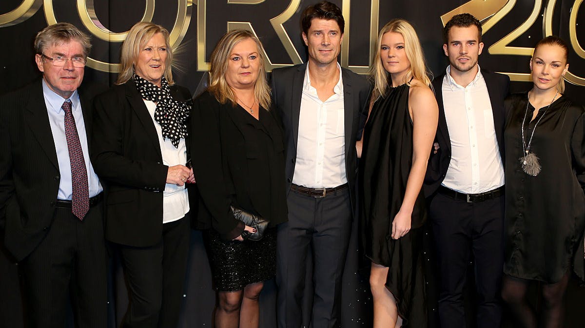Brian Laudrup og familie til Sportsgalla 2013