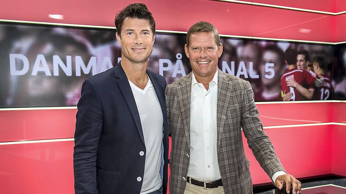 Brian Laudrup og Frank Arnesen.