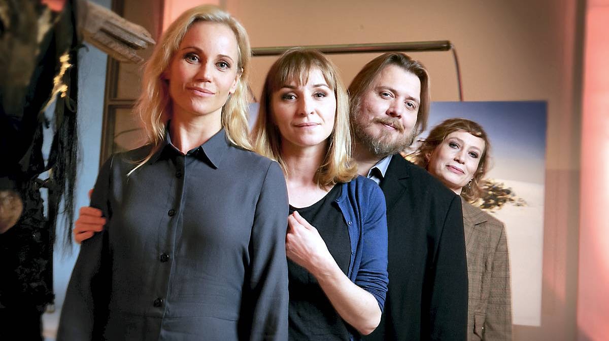 Sofia Helin, Sonja Richter, Nicolas Bro og Sarah Boberg.