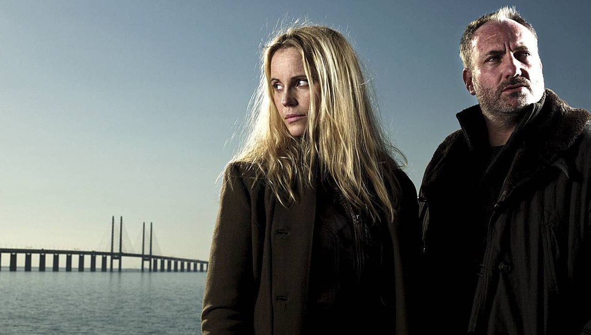 Sofia Helin og Kim Bodnia i "Broen".