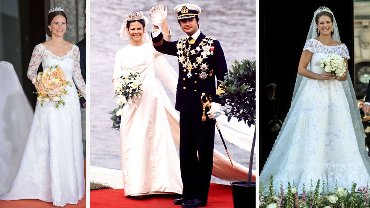 Sådan de kongelige brudekjoler | BILLED-BLADET