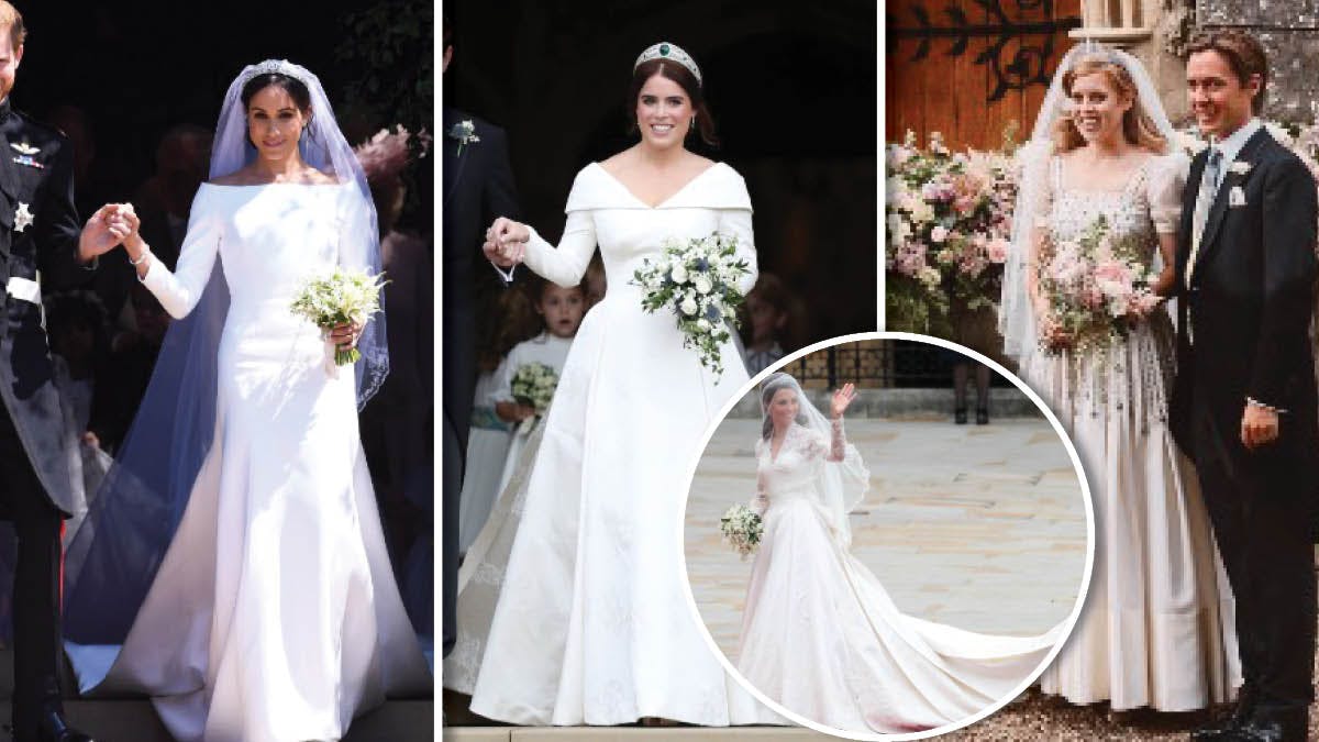 Fire britiske brude: Her er deres brudekjoler | BILLED-BLADET