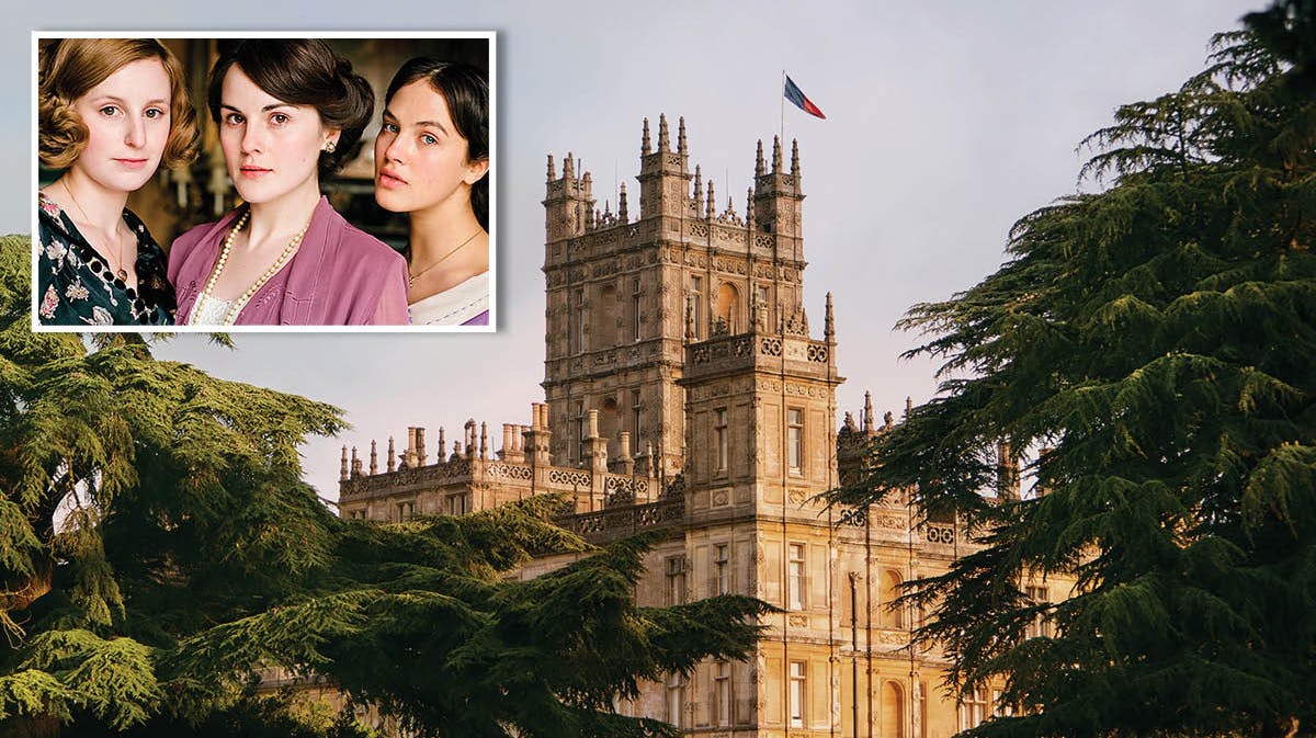 Highclere Castle i "Downton Abbey".