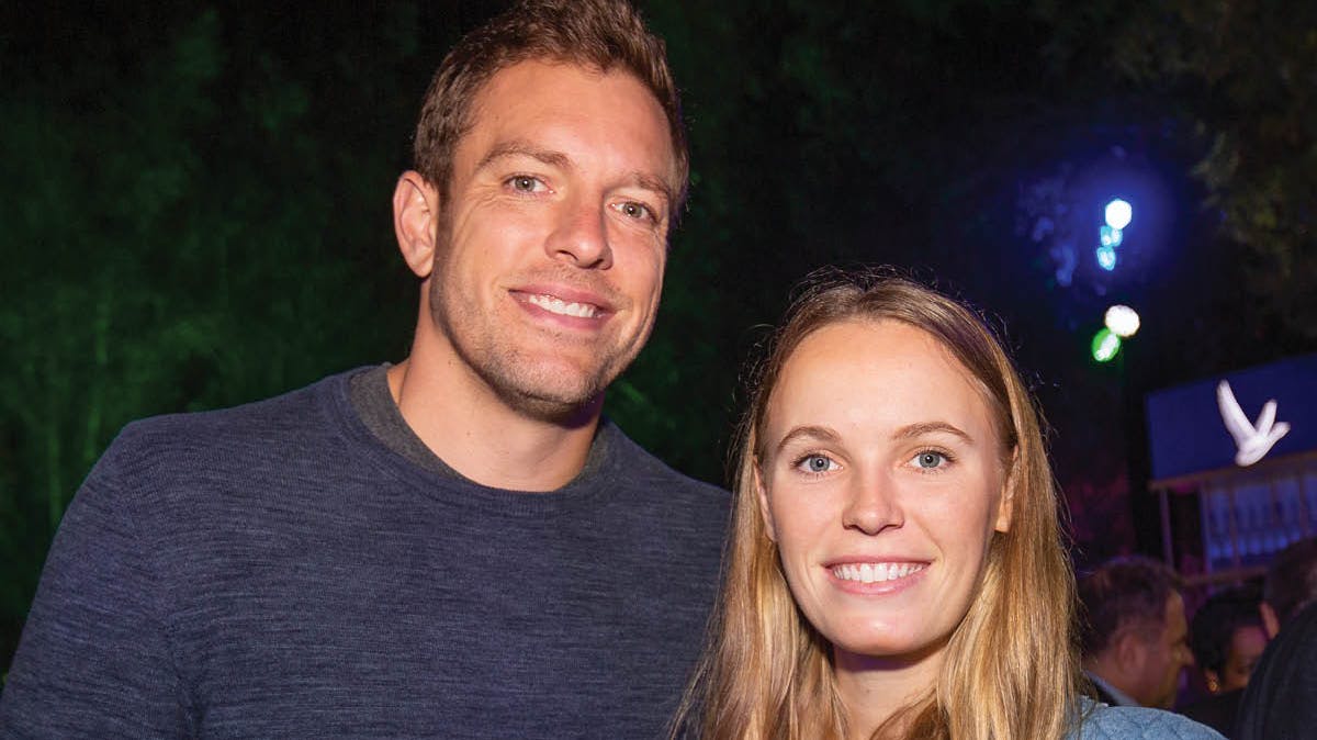 David Lee og Caroline Wozniacki