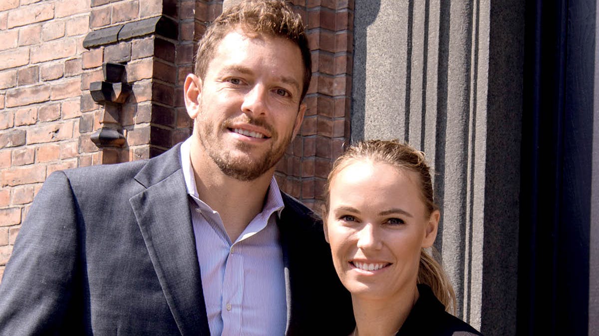 David Lee og Caroline Wozniacki