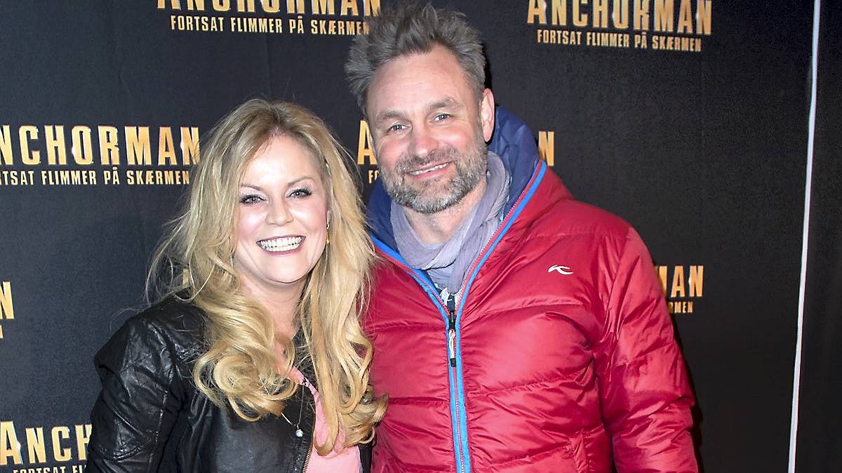 Cecilie Hother og Claus Elming til gallapremiere på "Anchorman 2".