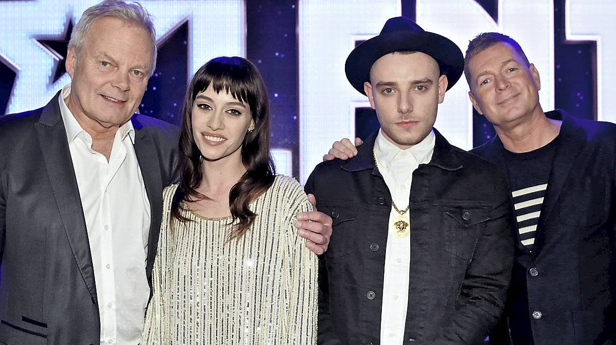 Jarl Friis-Mikkelsen, Cecilie Lassen, Topgunn og Peter Frödin.