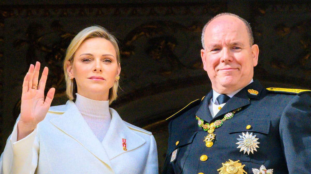 Fyrstinde Charlene og fyrst Albert. 