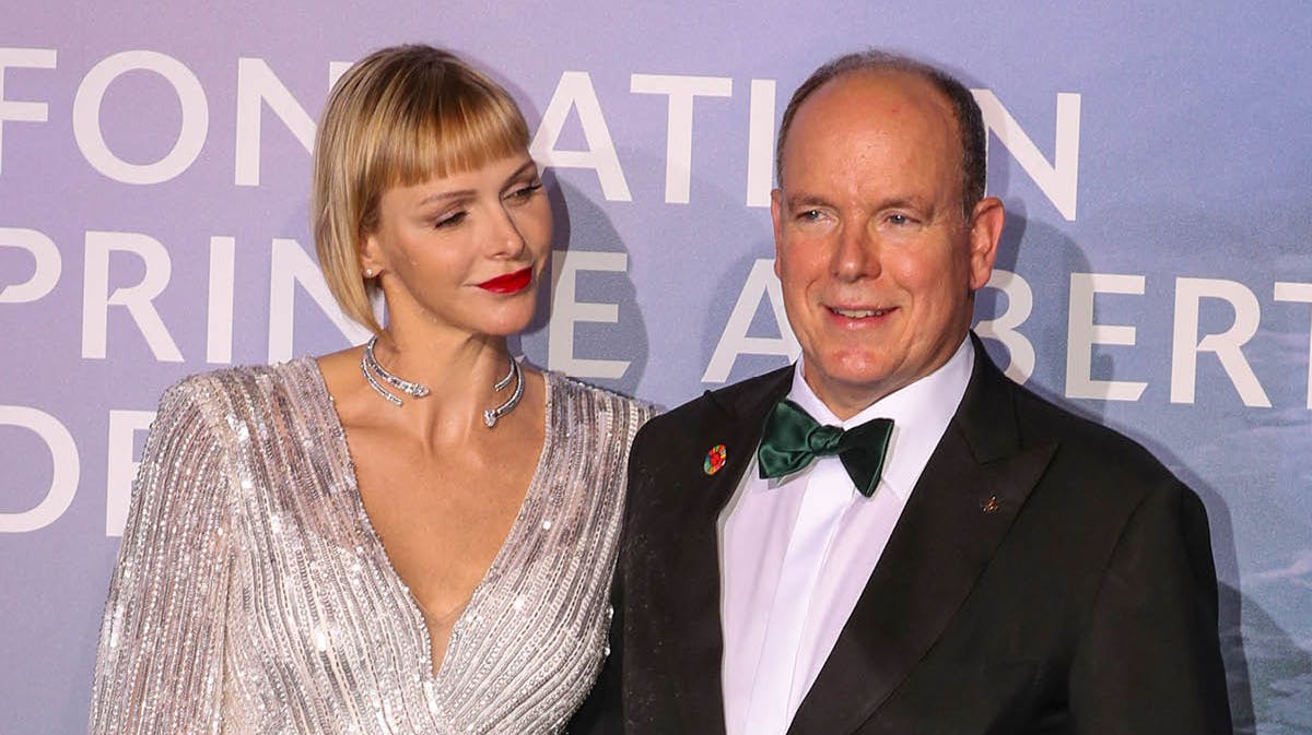 Fyrstinde Charlene og fyrst Albert. 