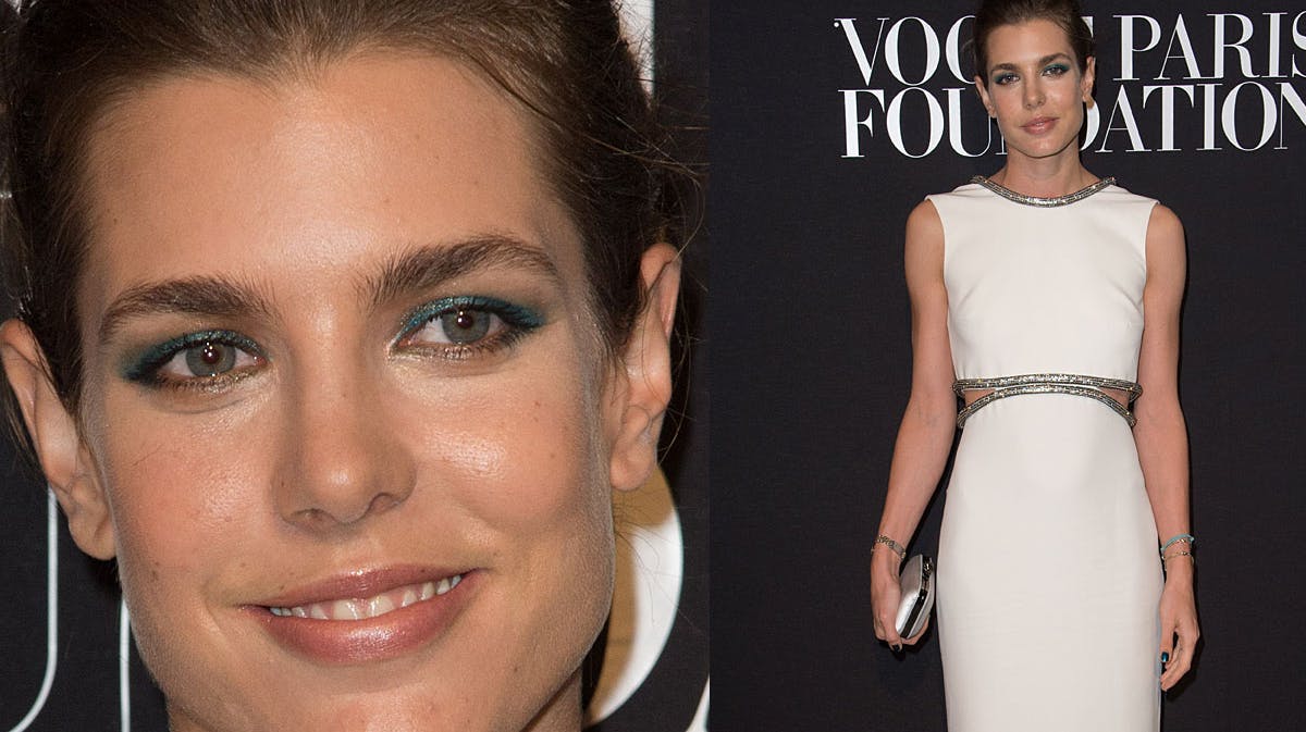 Charlotte Casiraghi med sin hvide Gucci-kjole