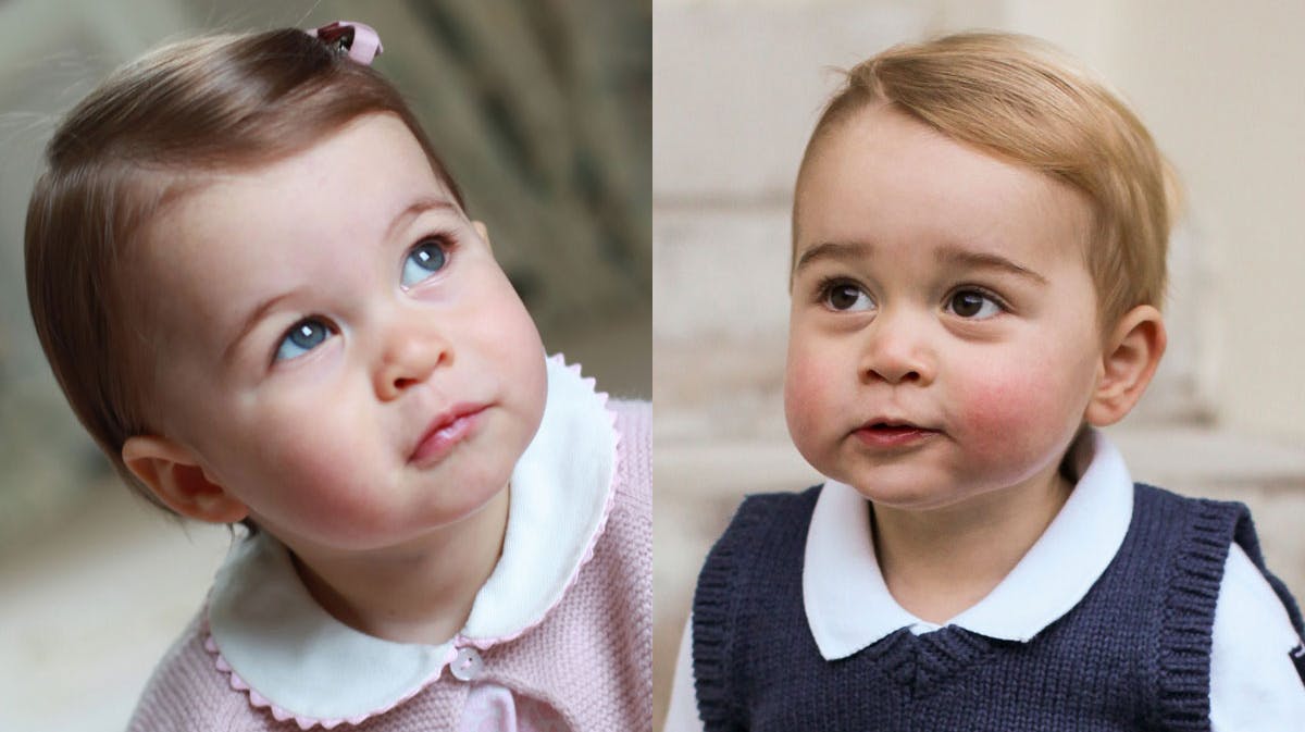 Prinsesse Charlotte og prins George.