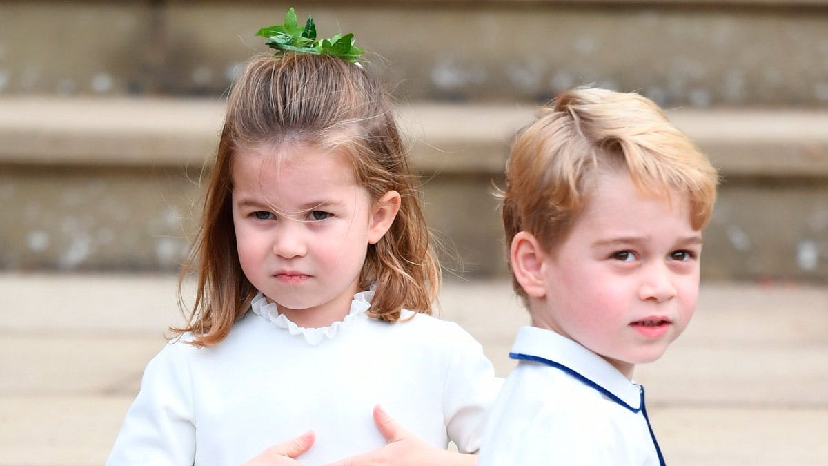 Prinsesse Charlotte og prins George.