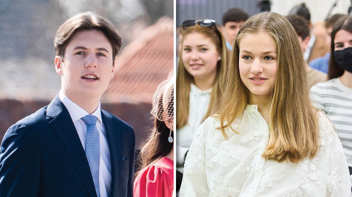 Fotomontage: Prins Christian og prinsesse Leonor. 