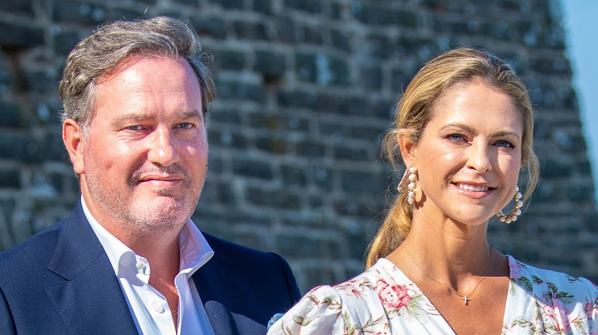 Chris O'Neill og prinsesse Madeleine. 