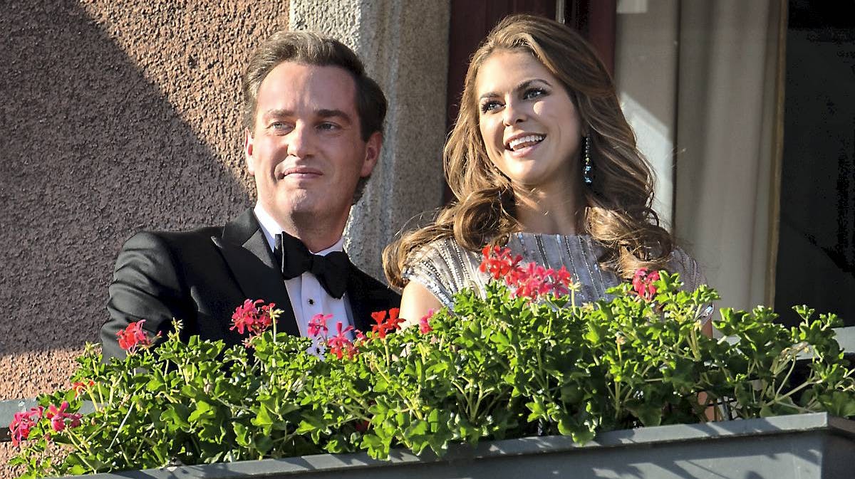 Christopher O'Neill og prinsesse Madeleine den 7. juni 2013 i Stockholm.