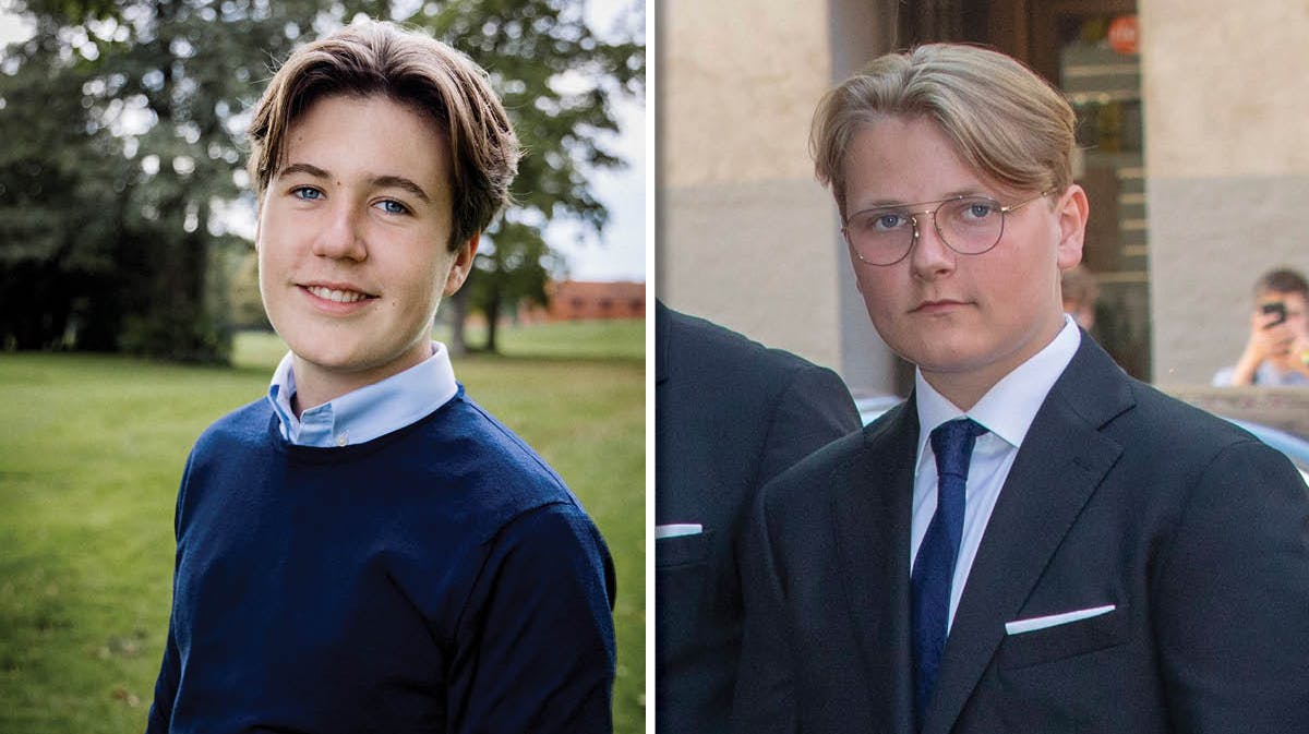 Prins Christian på sit officielle 16-års portræt og prins Sverre Magnus. 