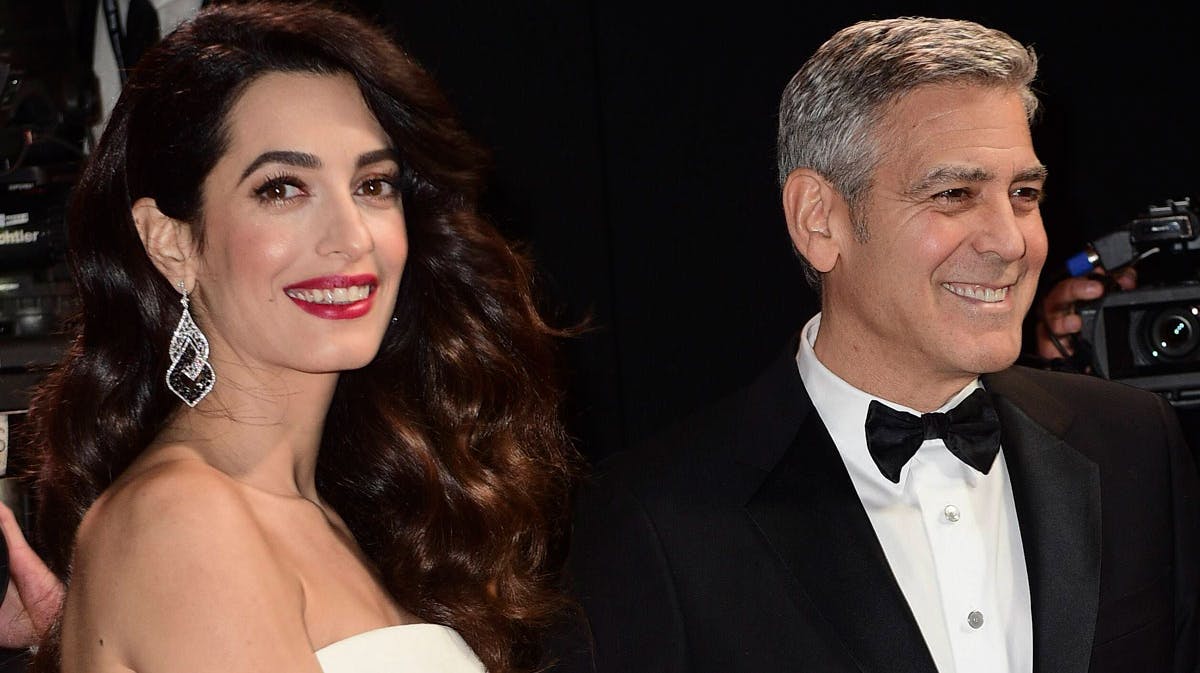 Amal og George Clooney.