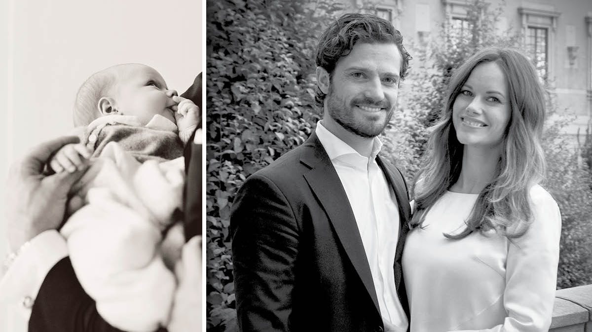 Prins Gabriel, prins Carl Philip og prinsesse Sofia.