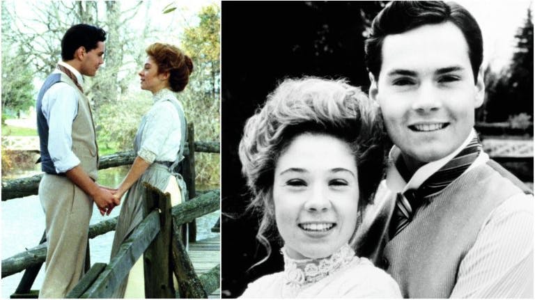 "Anne fra Grønnebakken" med Jonathan Crombie kendt verden over som Glibert Blythe og den canadiske skuespiller Megan Follows som Anne Shirley.