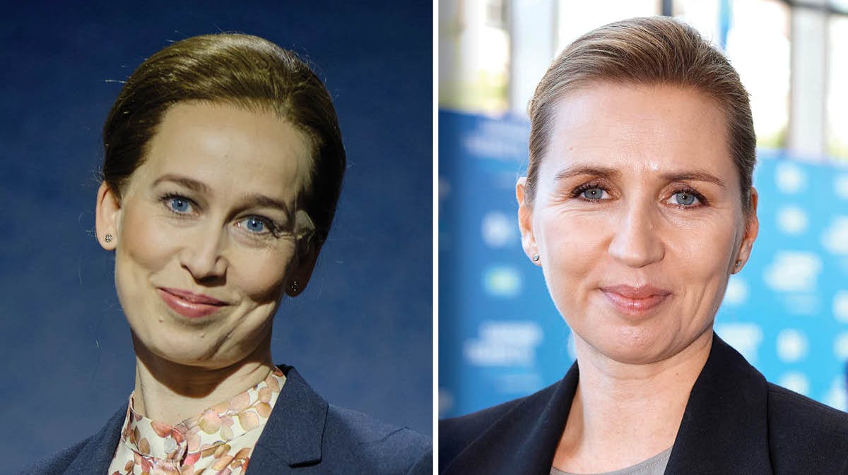 Merete Mærkedahl og Mette Frederiksen