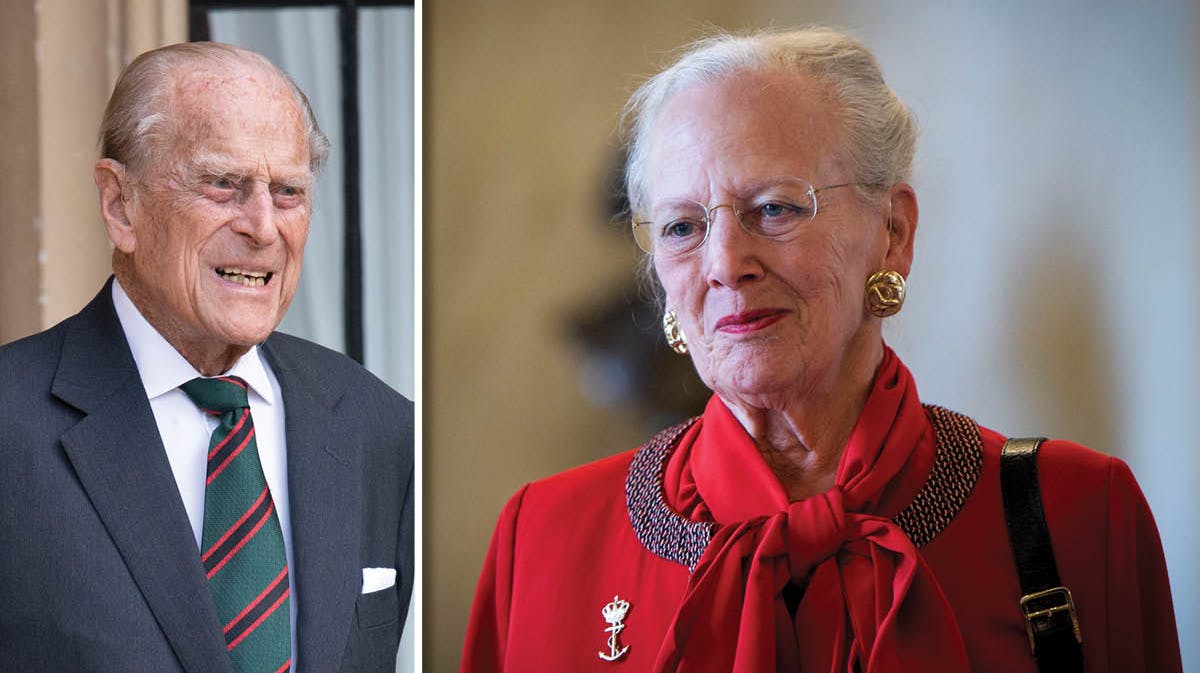 Dronning Margrethe. Indsat: Prins Philip.&nbsp;