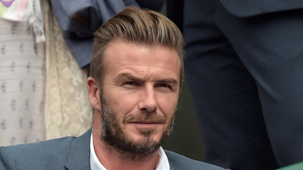 David Beckham ses her til Wimbledon-turneringen