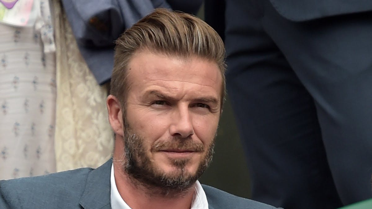 David Beckham ses her til Wimbledon-turneringen