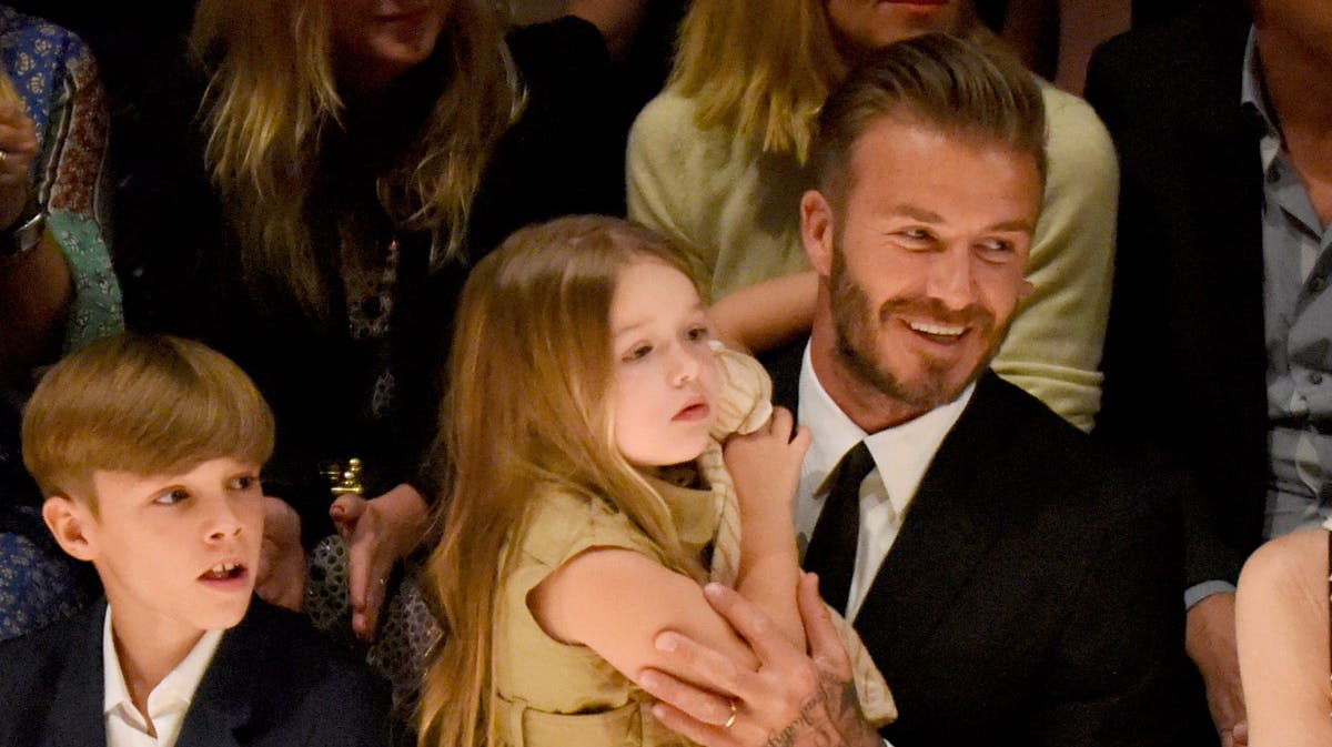 David Beckham og Harper Seven