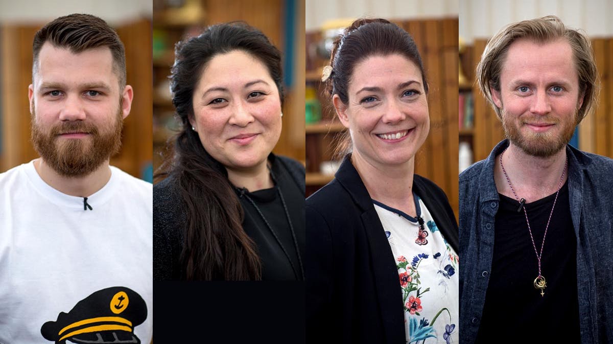 Fra venstre er det Jesper Hemmingsen, Iben Devantie, Louise Rosing-Schow og Sune Demant.