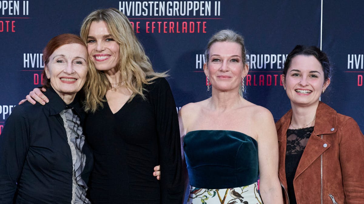 Bodil Jørgensen, Marie Bach Hansen, instruktør Anne-Grethe Bjarup Riis og Laura Winther Møller. 