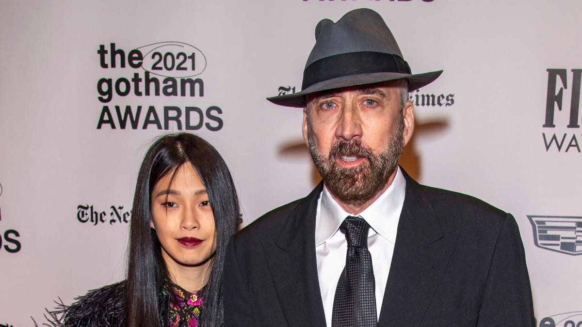Nicolas Cage og hustruen&nbsp;Riko Shibata.&nbsp;