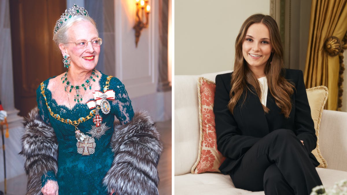 Dronning Margrethe og prinsesse Ingrid Alexandra