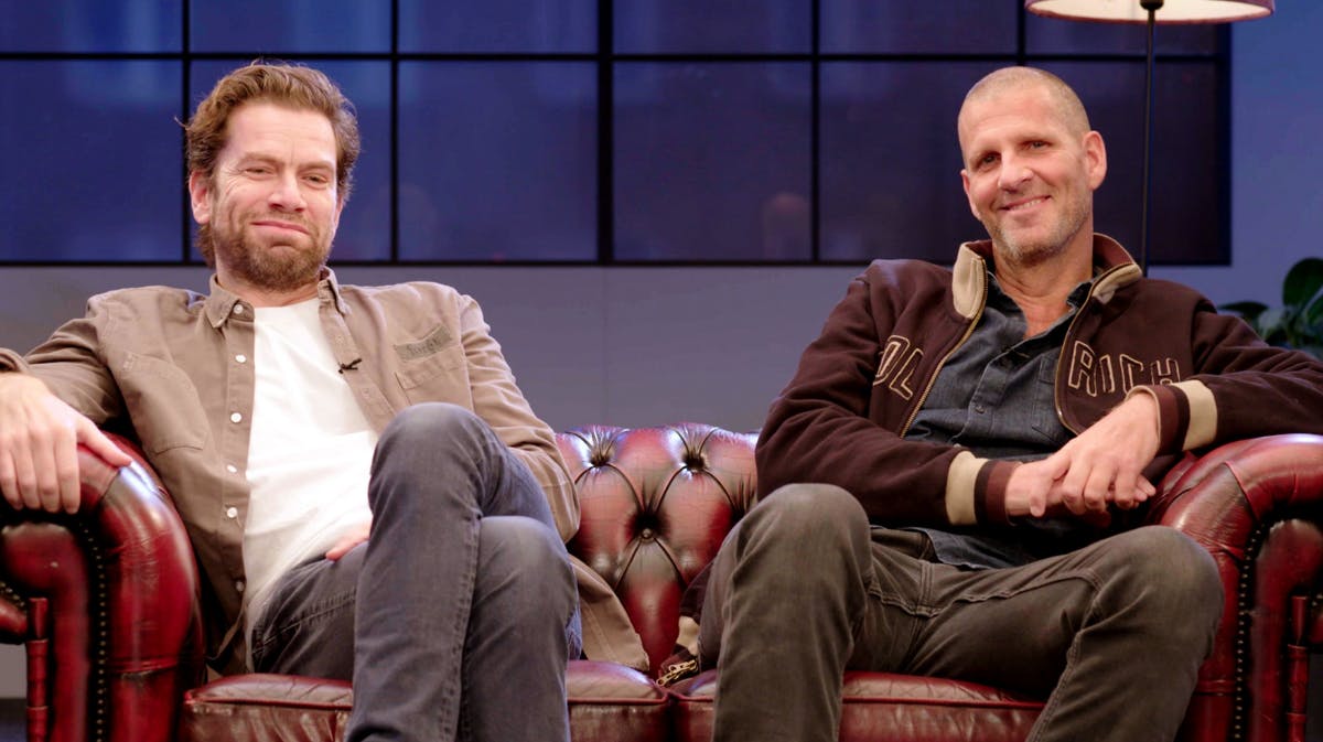 Nikolaj Lie Kaas og instruktør Anders Thomas Jensen 