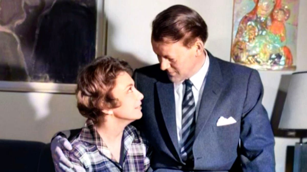 Helle Virkner og Jens Otto Krag
