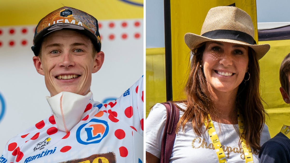 Jonas Vingegaard og prinsesse Marie 