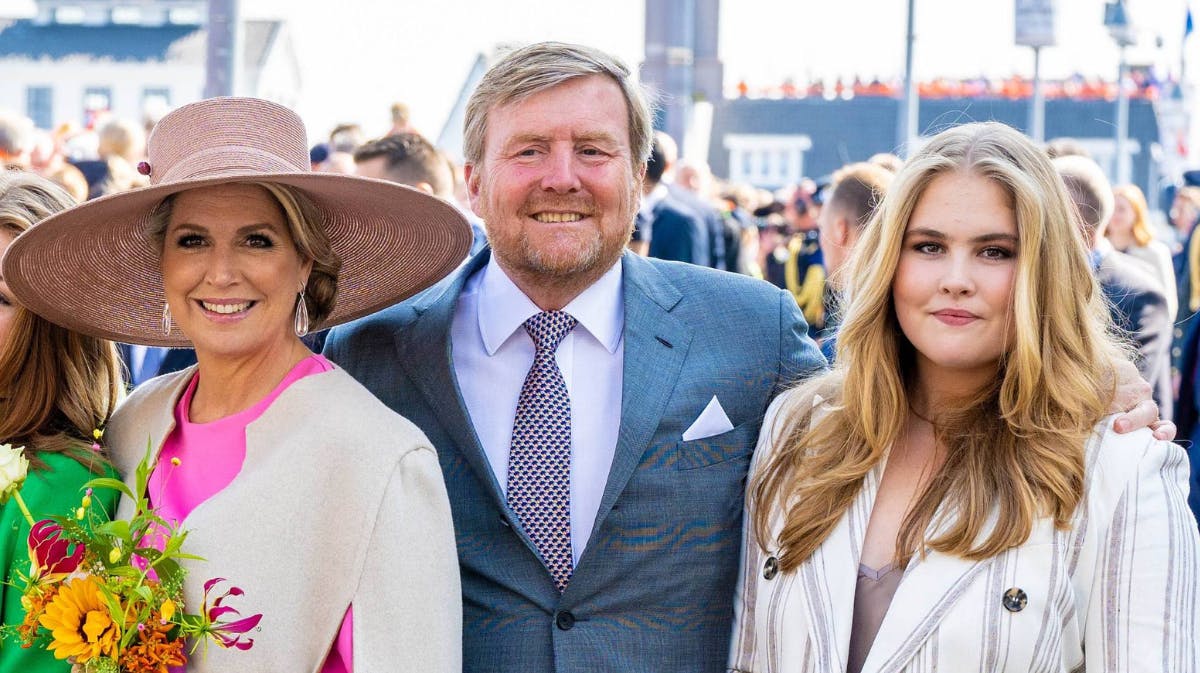 Dronning Maxima, kong Willem-Alexander og prinsesse Amalia