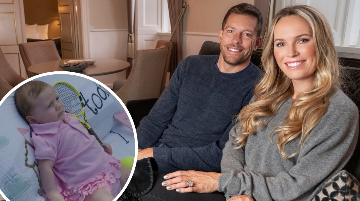 David Lee, Caroline Wozniacki og datteren Olivia