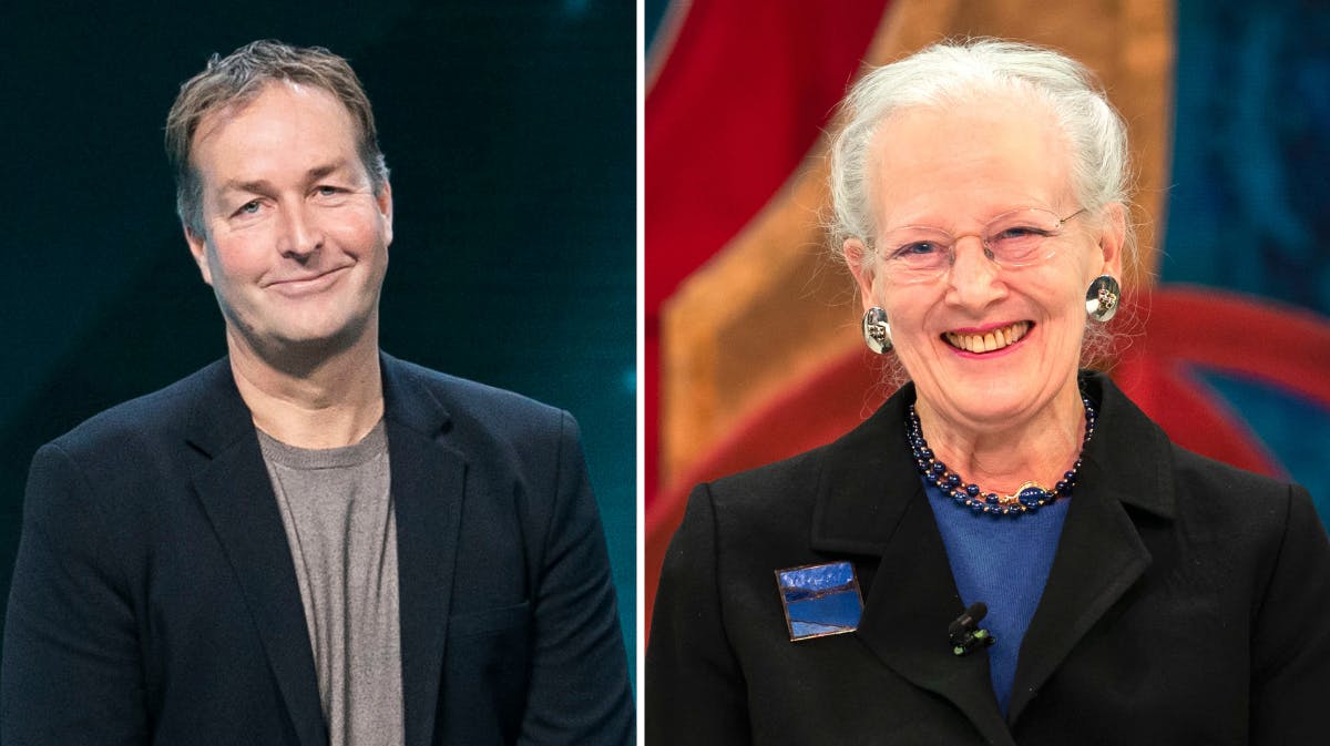 Kasper Hjulmand og dronning Margrethe